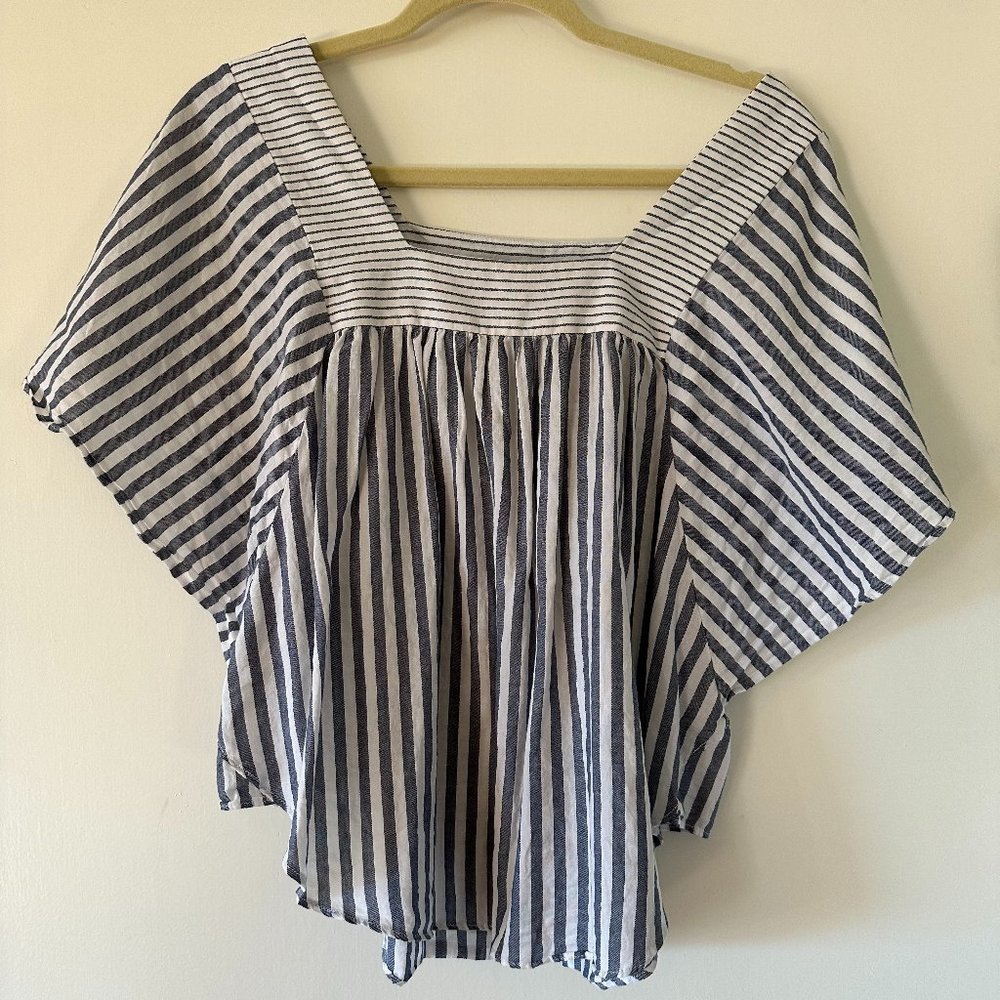 Striped Madewell Blouse - M
